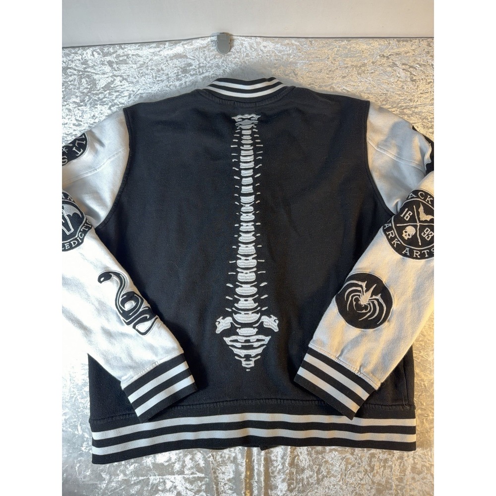 Social Collision Jacket Unisex M Varsity Skeleton Goth Emo Punk Streetwear 99